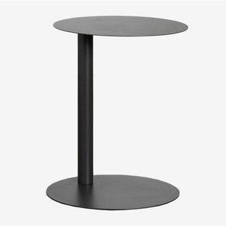 Sklum Sklum - Tavolino da giardino rotondo &Oslash;40 cm in acciaio inossidabile Yannik