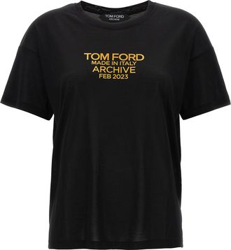 Tom Ford Logo Print T Shirt