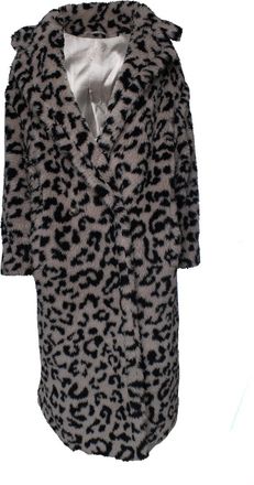 Max Mara Leopard printed teddy coat