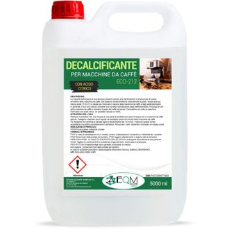 None EQM - ECO- 212 - Decalcificante per Macchine da Caff&egrave; - 5L - 100% Origine naturale - Compatibile con tutte le macchine da caff&egrave;