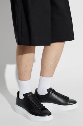 Alexander McQueen Leather Sports Shoes, Mens, Black