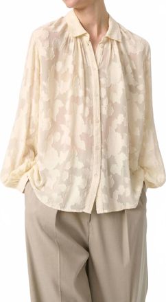 Soaked In Luxury Felisia Loose Fit Long Sleeve Shirt In Sandshell
