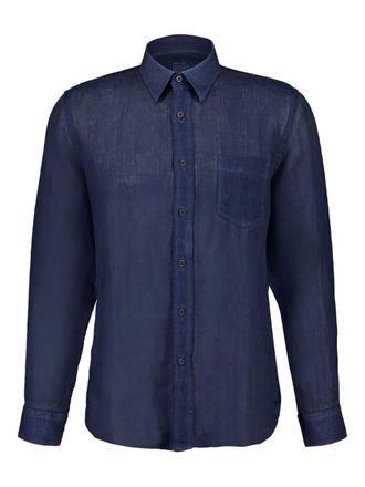 120% Lino linen shirt - Blue