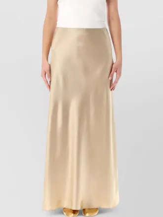 By Malene Birger satin high-rise flared maxi skirt