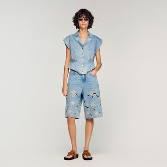 Sandro Denim top