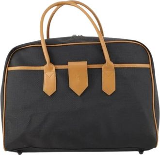 Saint Laurent Pre-owned Vintage Boston - unisex - Vintage Weekendtas - Zwart - ONE Size - Tweed - Vintage