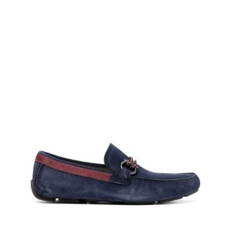 Ferragamo Mens Blue Loafer Loafers, Size 8