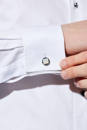 Ferragamo Cufflinks, Mens, Silver