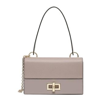 Furla Amelia M Crossbody Tas - Dames - Tassen - Beige - Maat: ONE Size Zijde