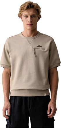 Aeronautica Felpa Girocollo - - Sweatshirts & Hoodies - Uomo - Beige - S