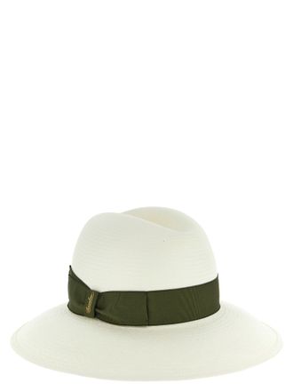 Borsalino BO333353BM Bicolor Hemp Fedora - White