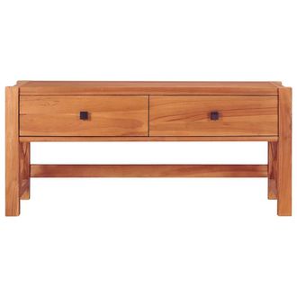 Berkfield Home TV Cabinet 100x40x45 cm Teak Wood in Brown | Size: 100 x 40 x 45 cm