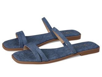 Journee Collection Brisa Womens Sandals Denim : 7 M, Faux Leather