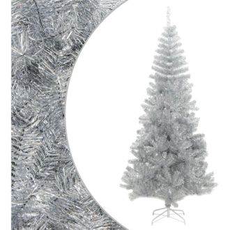 vidaXL &Aacute;rbol De Navidad Artificial Con Soporte Plateado Pet 240 Cm Vidaxl
