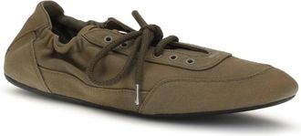 Prada Womens Sneakers Collapse Military Upper: Cotton Trainers