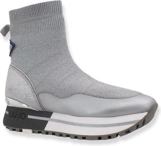 Liu Jo Maxi Wonder 51 - Dames - Sneakers - Grijs - 36 EU - Leer - Schoenen