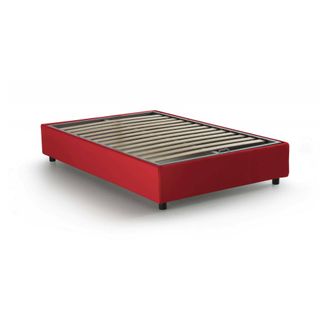 Dmora Talamo Italia - Cama De Plaza Y Media Arianna, Cama Contenedor Con Revestimiento De Tela, 100% Made In Italy, Apertura Frontal, Adecuado Para Colch&oacute;n 