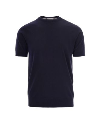 Paolo Pecora Blue Knit T-Shirt