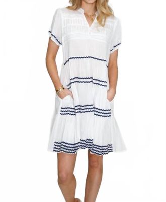 Rubyyaya Mykonos Mini Dress In White