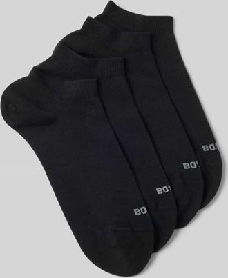 HUGO BOSS Sneaker-Socken aus Baumwoll-Mix im 4er-Pack in Black, Gr&ouml;&szlig;e 39-42