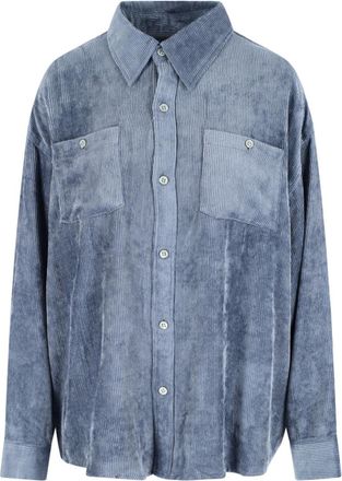 MYTHINKS Corduroy Shirt - Blue