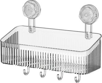 OEM Estante De Almacenamiento Con Ventosas Para Ba&ntilde;o Y Cocina, Gran Capacidad, Alta Capacidad De Carga, F&aacute;cil Instalaci&oacute;n, Estante De Ducha Colgante