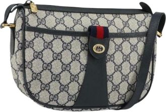 Gucci Pre-owned Cross Body Bags, female, Blue, Size: ONE SIZE Pre-owned Plastic Cross Body Bag