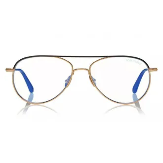 Tom Ford Aviator Full Rim Eyeglasses - Gold