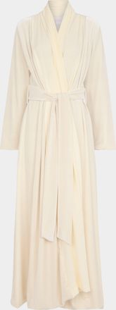 Loretta Caponi Carla Velvet and Silk Robe