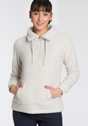 F.lli Campagnolo Fleecepullover CMP, Damen, Gr. 48, weiss (wei&szlig;), Fleece, Obermaterial: 100% Polyester, unifarben, Sweatshirts Fleecepullover