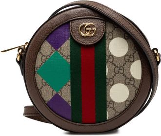 Gucci Pre-owned Gucci GG Supreme Web Ophidia Graphic Print Round Crossbody Ladies C3KM5V9BDSIWSOE6
