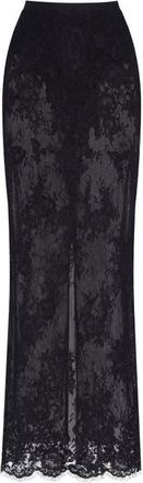 Milla Sensual Semi-Sheer Maxi Skirt in Black at Nordstrom, Size Xx-Large