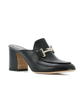 Tod's 80mm leather mules - Black
