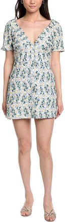 Lost + Wander Breath Of Youth Linen-Blend Mini Dress