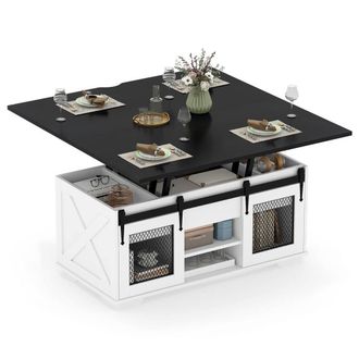 Costway Costway Lift Top Coffee Table 105CM Farmhouse Center Table