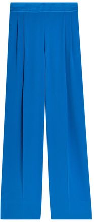 Joseph Cara Wide-leg Crepe Trousers - Blue - 44 (UK16 / XL)