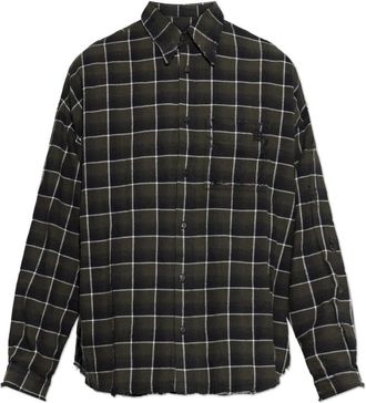 Misbhv Plaid Patroon Shirt - Heren - Casual Overhemden - Groen - S - Katoen - Overhemden