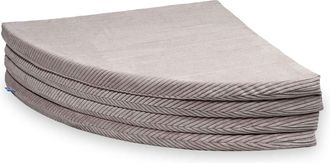 OEM Esterilla Redonda Plegable, 160 Mm De Di&aacute;metro, Pana, Rosa Claro