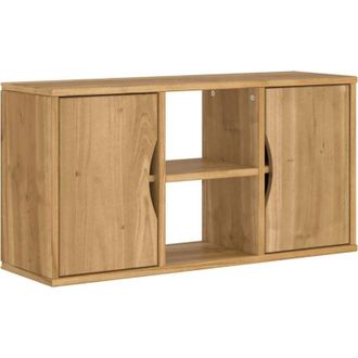 vidaXL Vidaxl - Mueble De Tv Odda Madera Maciza De Pino 79x24x40 Cm