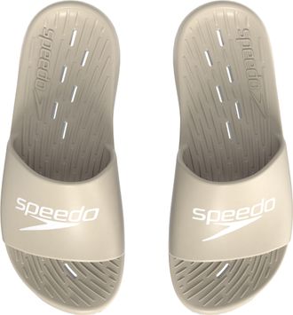 Speedo Badesandale SPEEDO Speedo Slide AF, Damen, Gr. 42, beige (creme), Obermaterial: 100% EVA, unifarben, Sportlich, Schuhe Badesandale