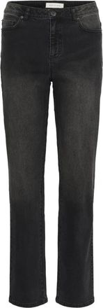 Kaffe Straight Jeans - Dames - Regular Fit Jeans - Grijs - W30 L30 - Jeans