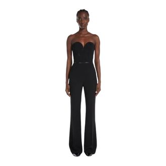 Max Mara Dames, Jumpsuits & Playsuits, Zwart, Maat: L Poliester