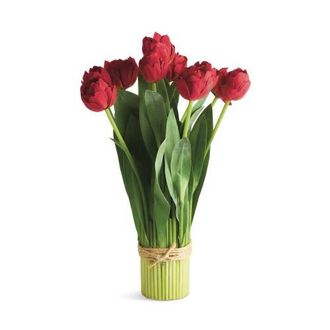 Napa Home & Garden Peony Red Plastic Tulip Bundle Drop-In 18 at Nordstrom