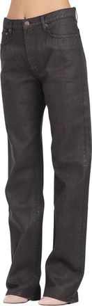 Vicolo Brown Cotton Coated Jeans