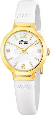 Lotus 19029/1 Horloge - unisex - Horloges - Wit - ONE Size - Leer - Accessoires