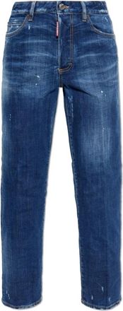 Dsquared2 Boston Jeans - Dames - Cropped Jeans - Blauw - M - Katoen - Jeans