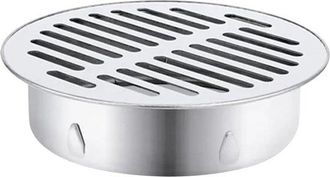 OEM Filtro De Desag&uuml;e - Acero Inoxidable - Redondo - Plateado