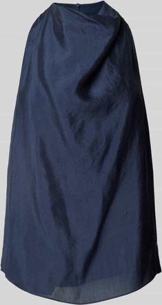 A|X Armani Exchange Regular Fit Blusentop mit Neckholder in Marine, Gr&ouml;&szlig;e XS