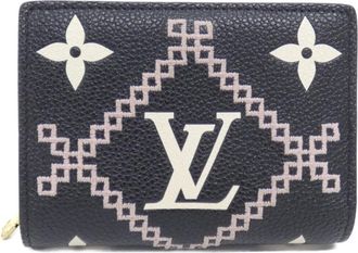 Louis Vuitton Black Leather Wallet (Bi-Fold) (Pre-Owned)