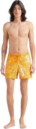 Vilebrequin Mens Palm Leaves Stretch Swim Shorts in Mangue at Nordstrom, Size Xx-Large